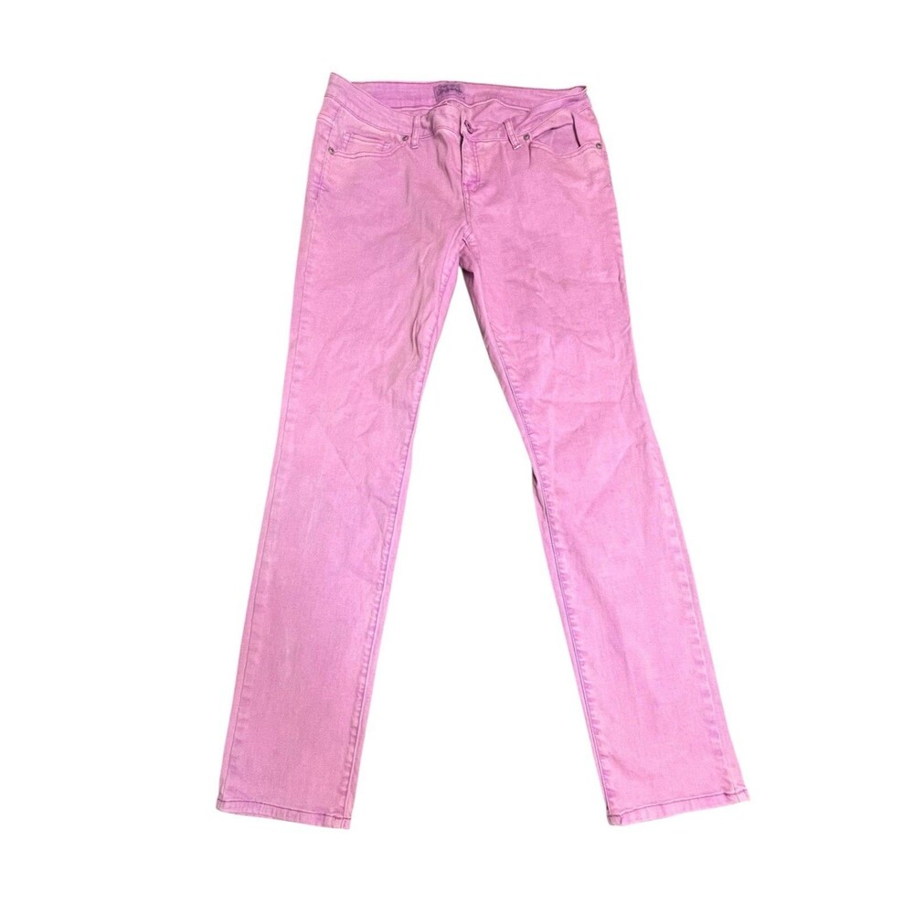 Aeropostale Women's Jeans Pink Size 13/14 Bayla Skinny
